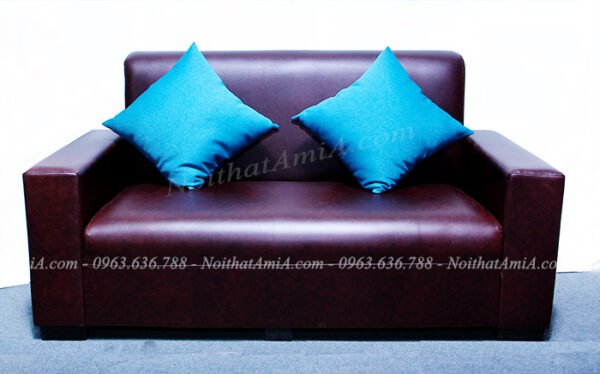 AmiA SF049 mẫu ghế sofa da văng mini giá rẻ