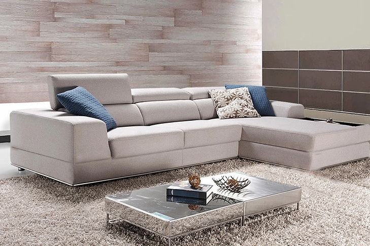 Hình ảnh cho sofa nỉ đẹp và bài trí trong không gian phòng khách hiện đại, sang trọng