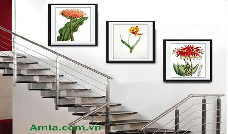 Top những bức tranh treo cầu thang đẹp sang trọng - Amia Hà Nội
