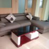 Hình ảnh Ghế sofa da phòng khách đẹp với thiết kế dạng da góc chữ L