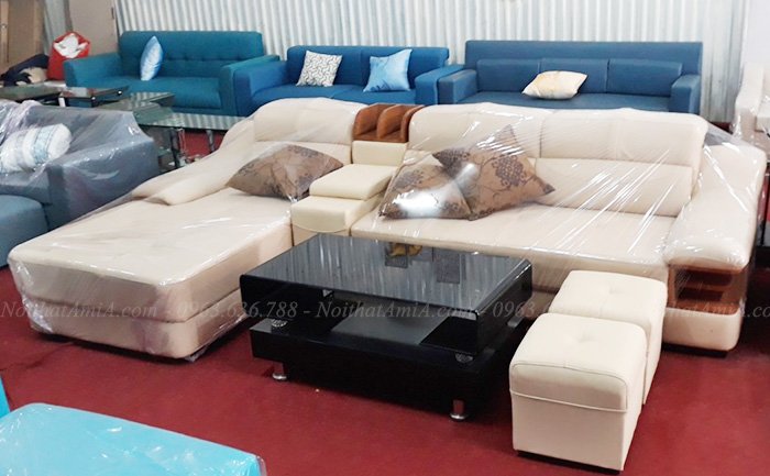 Hình ảnh Mẫu ghế sofa da đẹp tại Tổng kho Nội thất AmiA