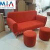 Hình ảnh cho mẫu ghế sofa văng đẹp màu đỏ hiện đại và độc đáo AmiA SFN116