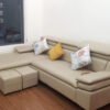 Hình ảnh Mẫu sofa da chữ L đẹp hiện đại trong phòng khách
