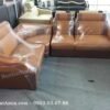 Hình ảnh ghế sofa da góc giá rẻ đẹp hiện đại với gam màu độc đáo, ấn tượng