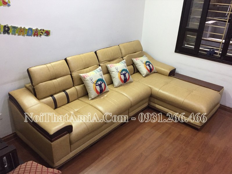 Sofa phòng khách màu be hiện đại Amia SF179