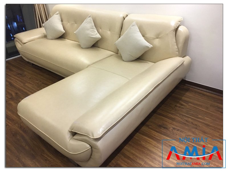 Ghế sofa da AmiA SF196 cho phòng khách đẹp
