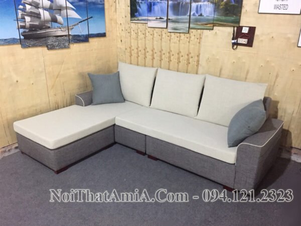 Ghế sofa AmiA 200 nỉ góc chữ L hiện đại