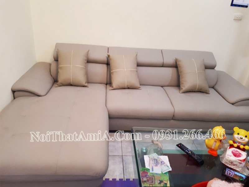 Sofa chung cư phòng khách nệm ngồi rút khuy AmiA 093