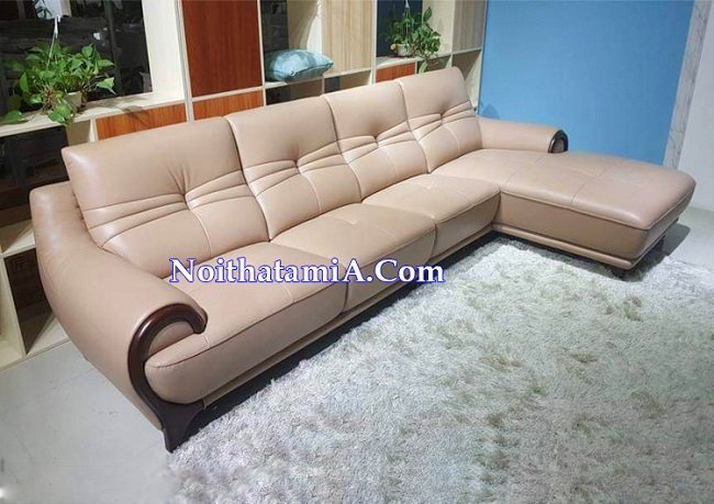 Mẫu ghế sofa da đẹp giá rẻ bán chạy SFD214 tại AmiA
