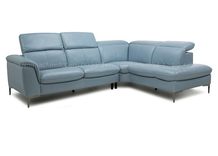 Góc nghiêng mẫu sofa da góc chữ L sang trọng bán chạy SFD209
