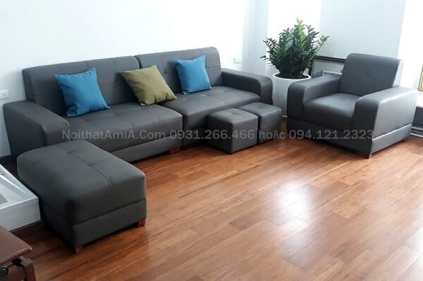 Ghế sofa da hiện đại đẹp SFD205
