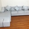 Ghế sofa góc nỉ đẹp hiện đại SFN206 màu ghi sáng