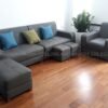 Ghế sofa da hiện đại đẹp cho chung cư SFD205
