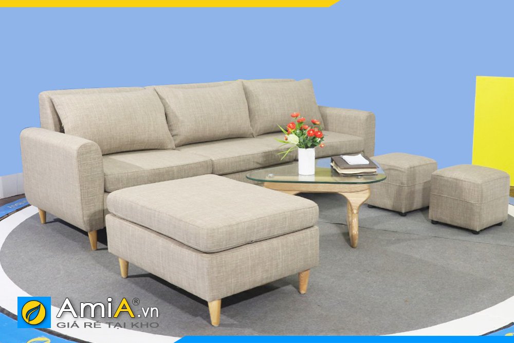 Bộ ghế sofa văng nỉ hiện đại giá rẻ AmiA SFN4020