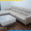 Ghế sofa da thiết kế đơn giản kiểu góc AmiA SFD3020