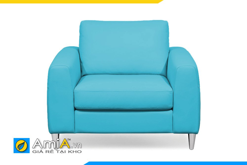 Ghế sofa đơn màu xanh điểm nhấn cho phòng ngủ, phòng đọc sách hiện đại, trẻ trung