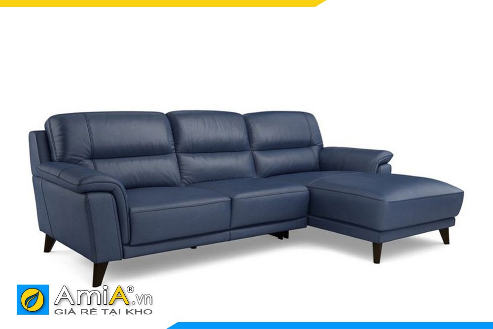 Sofa màu xanh tím than kiểu dáng góc chữ L