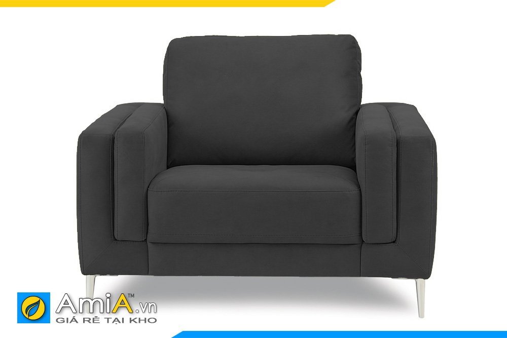 Chiếc ghế sofa đơn màu đen mang đến nét sang trọng, hiện đại cho văn phòng hoặc thư phòng