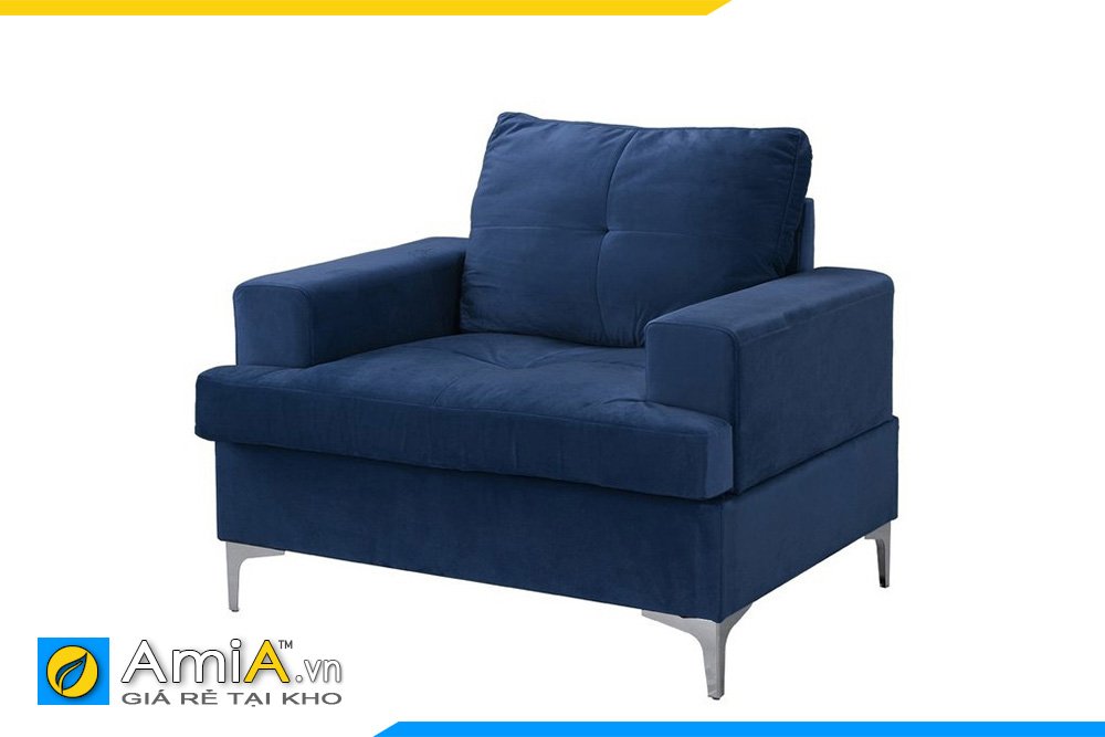 Màu xnah tím than giúp cho mẫu ghế sofa đơn anyf thêm phần nam tính