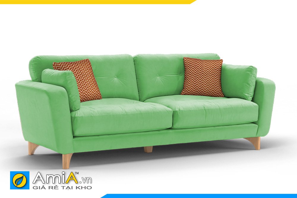 Sofa văng nỉ màu xanh lá