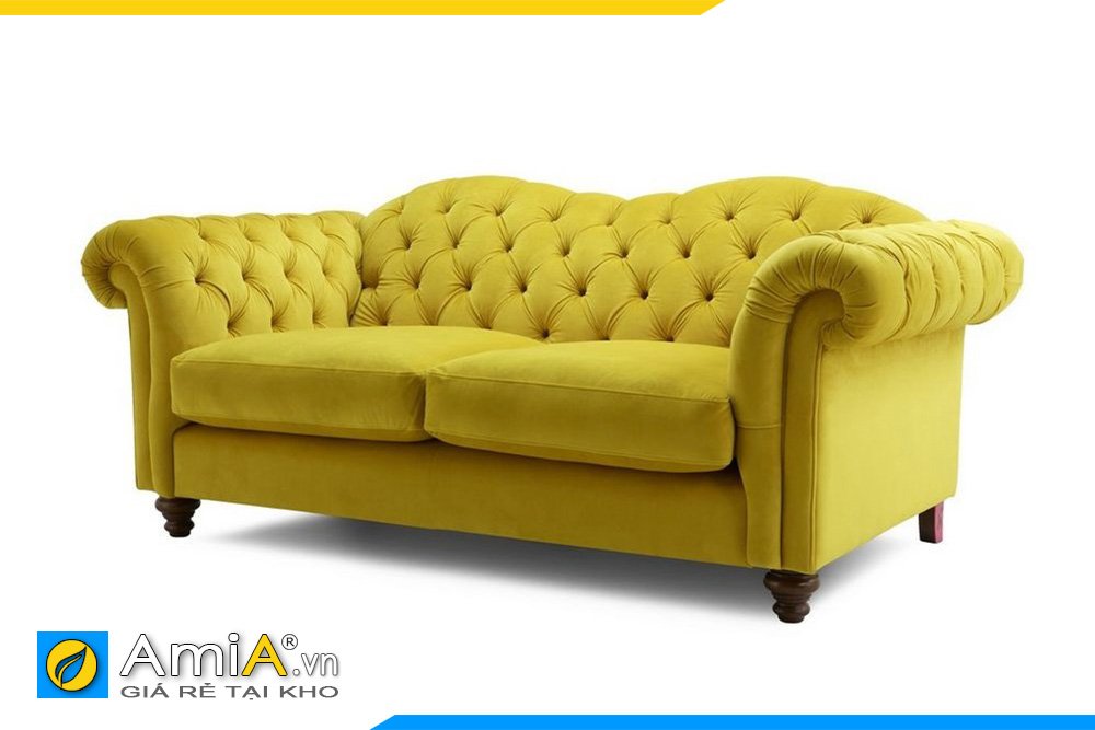 Một góc hình ảnh bộ sofa nỉ kiểu dáng văng tân cổ điển cho phòng khách 