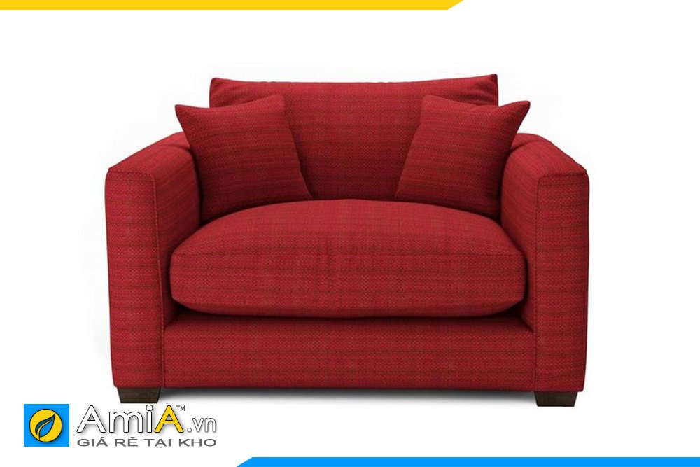 Ghế sofa đơn, chủ màu đỏ cho phòng nữ gia chủ cá tính và quyền lực