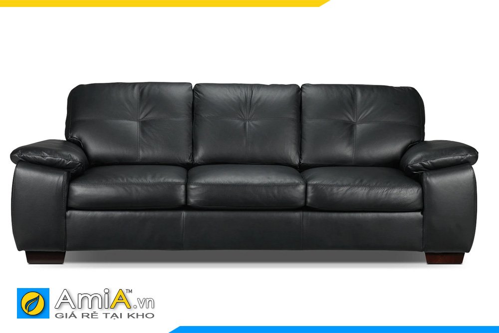Màu đen làm tăng tính quyền lực và sang tọng của chiếc ghế sofa văng dài chân thấp