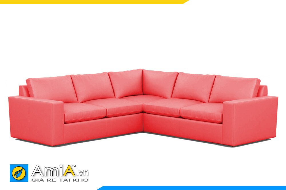 Bộ sofa góc màu đỏ phù hợp kê văn phòng công ty trẻ