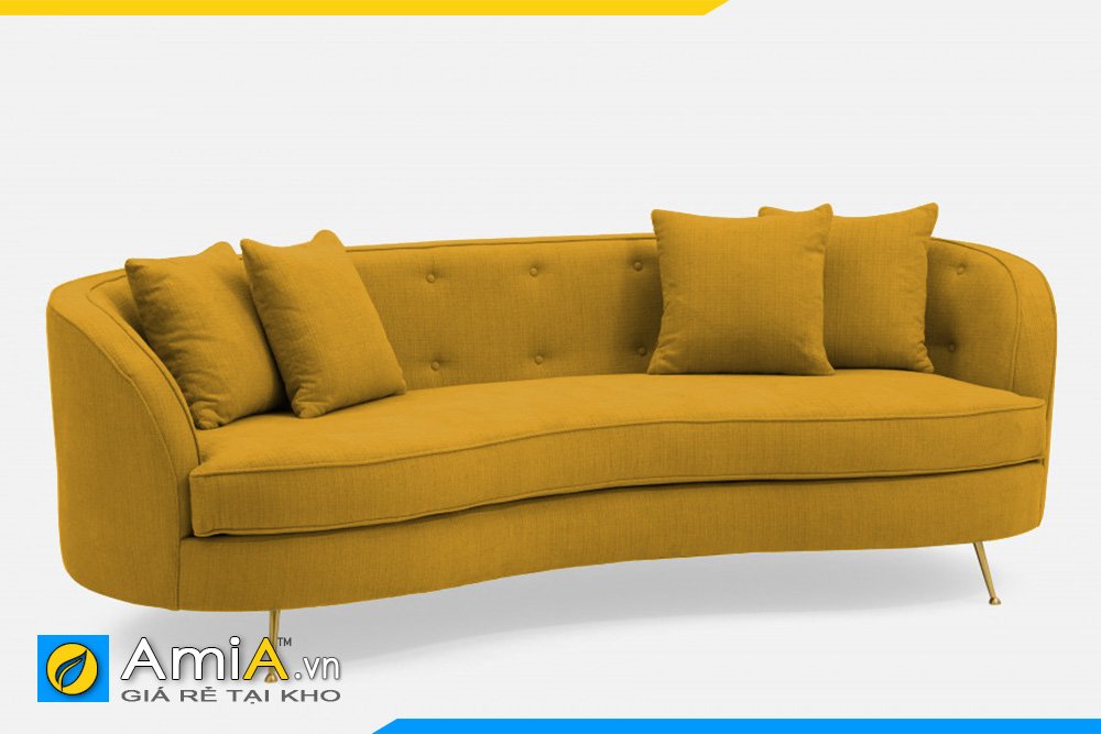 Ghế sofa văng hiện đại màu vàng nâu đất