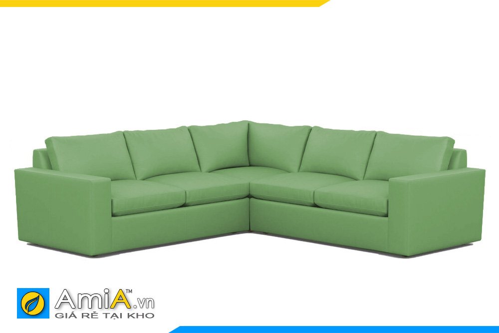 Bộ sofa chữ V màu xanh lá cây cho phòng khách xanh Mộc
