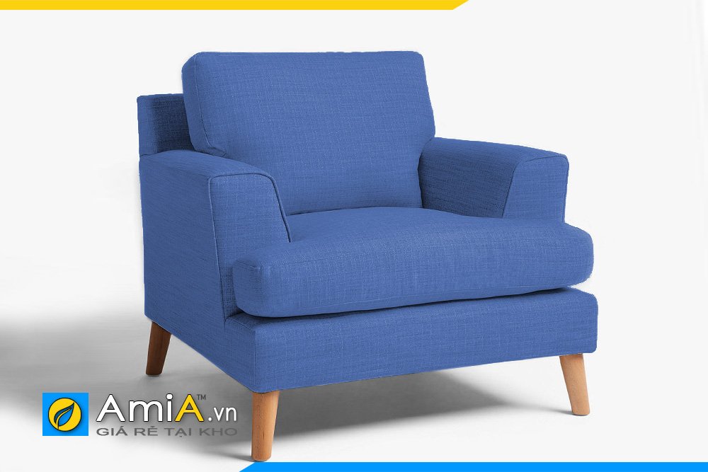 Một chiếc ghế sofa đơn màu xanh dương sẽ là điểm nhấn cho phòng khách hoặc phòng ngủ vợ chồng