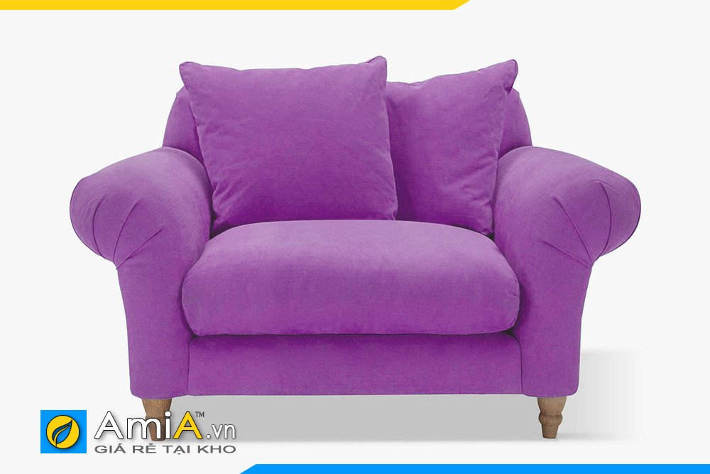 Sofa đơn tân cổ điển màu tím