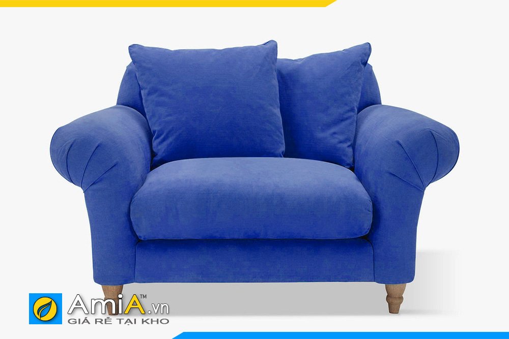 Sofa đơn tân cổ điển màu xanh dương