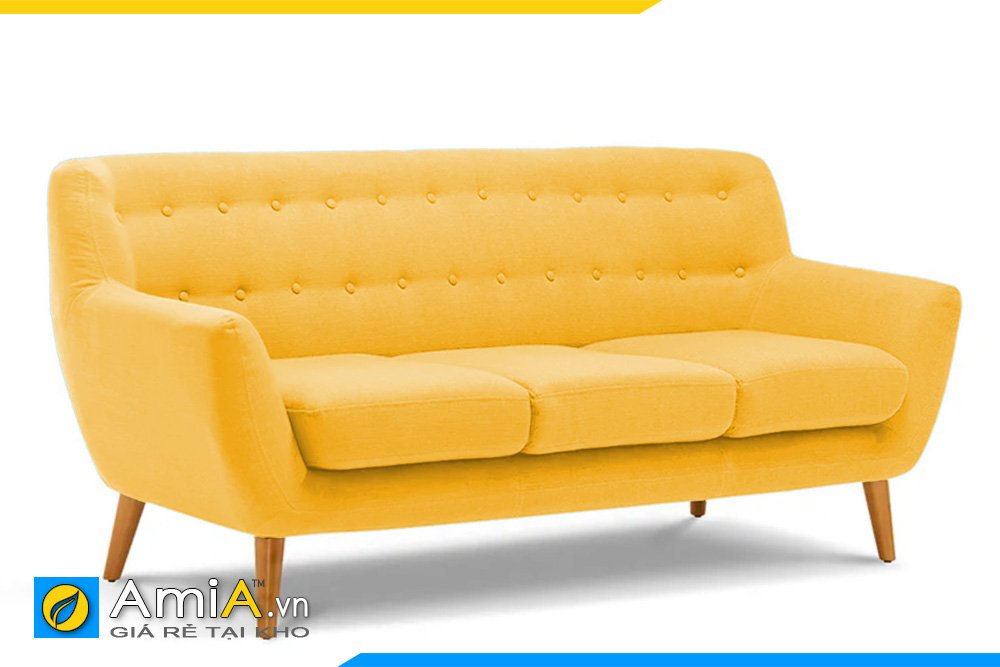 Sofa văng 3 chỗ ngồi chất liệu nỉ hiện đại