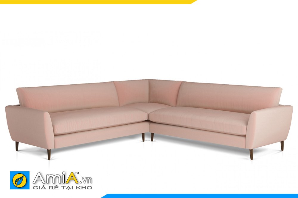 Sofa màu hồng phấn kiểu dáng chữ V