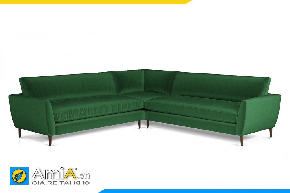 Sofa vải nỉ màu xanh lá cho gia chủ mênh Mộc