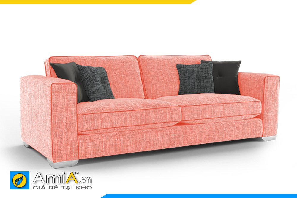 Sofa văng 2 chỗ ngồi được bọc màu hồng