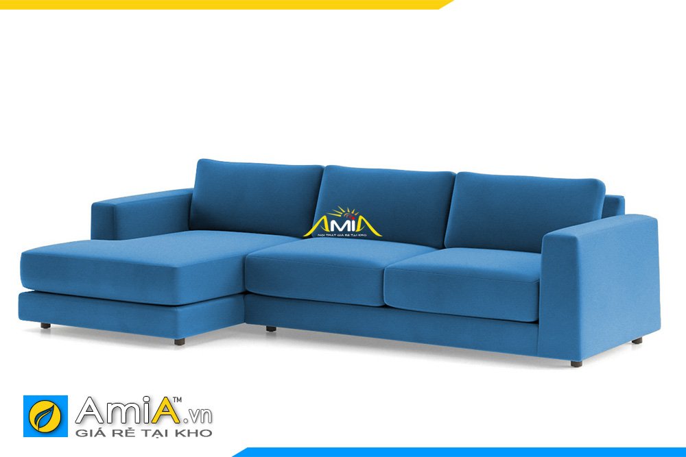 Sofa góc chữ L màu xanh Navy, 1 trong các màu sắc được khách hàng yêu thích rong việc đóng sofa