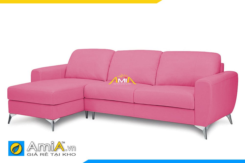 Bộ sofa góc màu hồng tím sẽ là lựa chọn tuyệt vời cho các không gian lựa chọn phong cách nhẹ nhàng, nữ tính