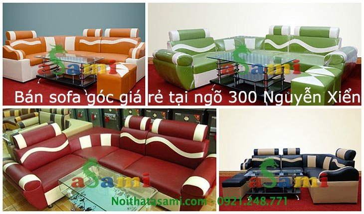 Ban sofa goc gia re o ngo 300 Nguyen Xien